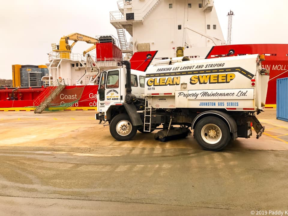 Clean Sweep truck on the job